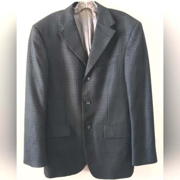 Oscar De LA Renta Wool Blazer Gray 40R Designer - Picture 1 of 11